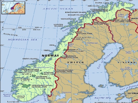 Norway on Map